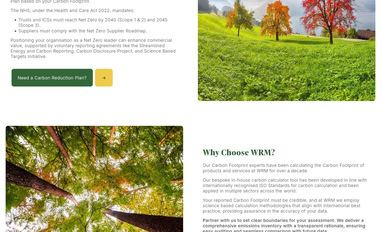 WRM full page composition
